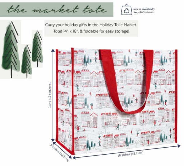 Steel Mill Holiday Toile Market Tote - Image 2