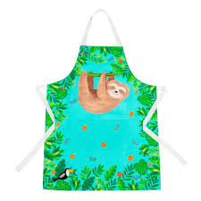 FAB018 Sloth & Friends Kid's Apron