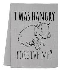 Moonlight Makers I was Hangry dish towel