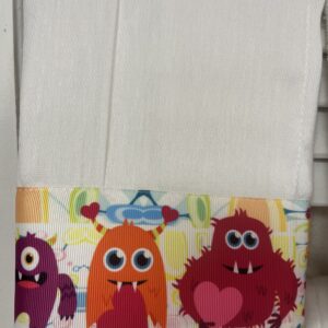 Burp Cloth Monster border