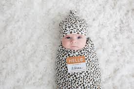 LJ646 HW Hat & Swaddle Leopard