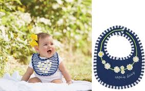 Mud Pie 1552292O Daisy necklace bib