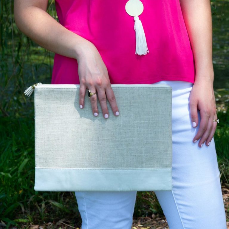 Linen Pouch Embroidery Heaven