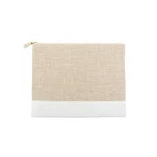 lpcw3190 White Linen Pouch