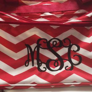 add monogram to your bag