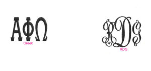 personalize monogram