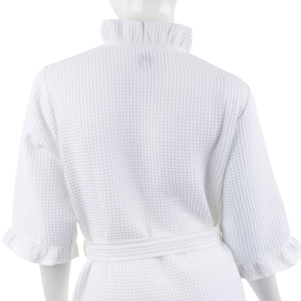 Waffle Weave Women Robe Embroidery Heaven