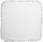 wcbl1914 White Ricrac Blanket